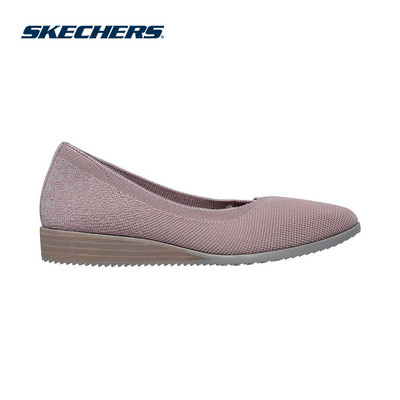 Giày Búp Bê Nữ Skechers Modern Comfort Cleo Sawdust Wishful - 158936-MVE Air-Cooled Memory Foam