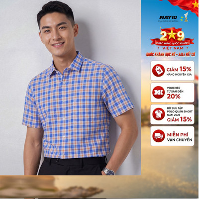 Áo Sơ mi nam cộc tay May 10 form RegularFit mã 010126005 #8