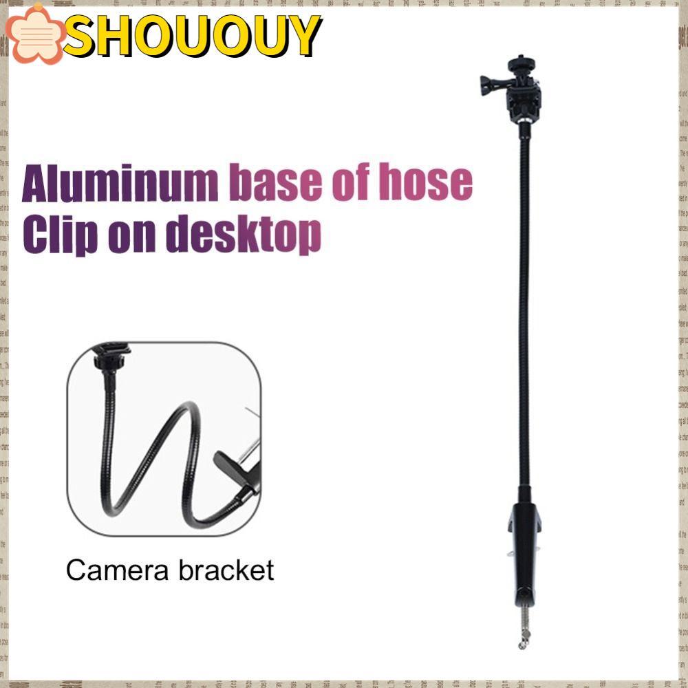 Giá đỡ webcam SOHOUY, Kẹp Camera xoay linh hoạt, Giá đỡ webcam có thể điều chỉnh màu đen cổ ngỗng ch
