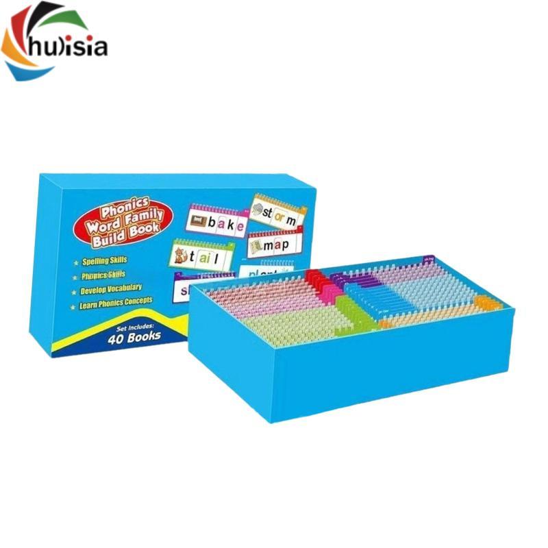 Chlisia Word Family Build Book Words Flash Cards cho lứa tuổi 5 + Mẫu giáo tại nhà