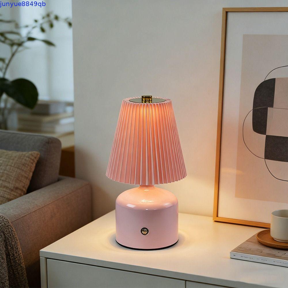 Đèn ngủ QUIRON, Đèn ngủ vải có thể sạc lại có thể điều chỉnh độ sáng, Đèn ngủ ngủ bằng vải Deco Đèn 