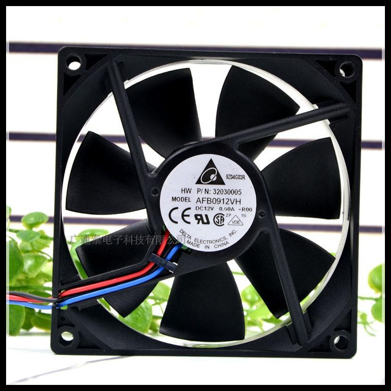 DELTA DELTA AFB0912VH 9025 9cm 0.6A 12V Quạt bóng đôi âm lượng không khí cao