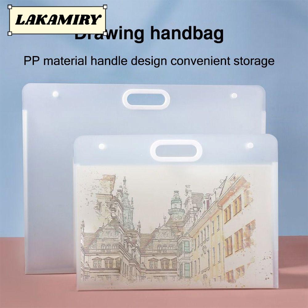 Túi đựng giấy vẽ tranh LAKAMIRY, Thư mục tập tin 4K / 8K / 16K di động, Album ảnh chống nước A2 / A3