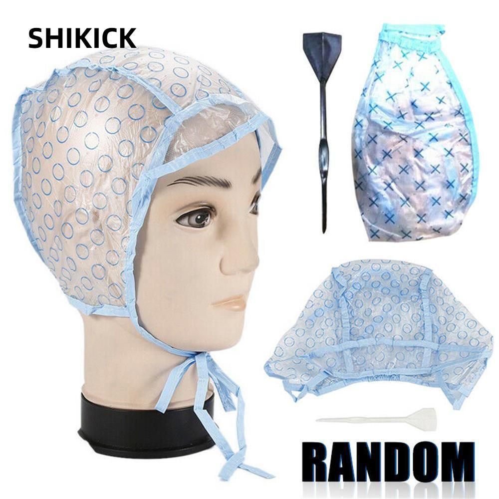SHIKICK Hair Dying Cap Hook Brush Dụng cụ tạo kiểu Mũ nhuộm làm đẹp