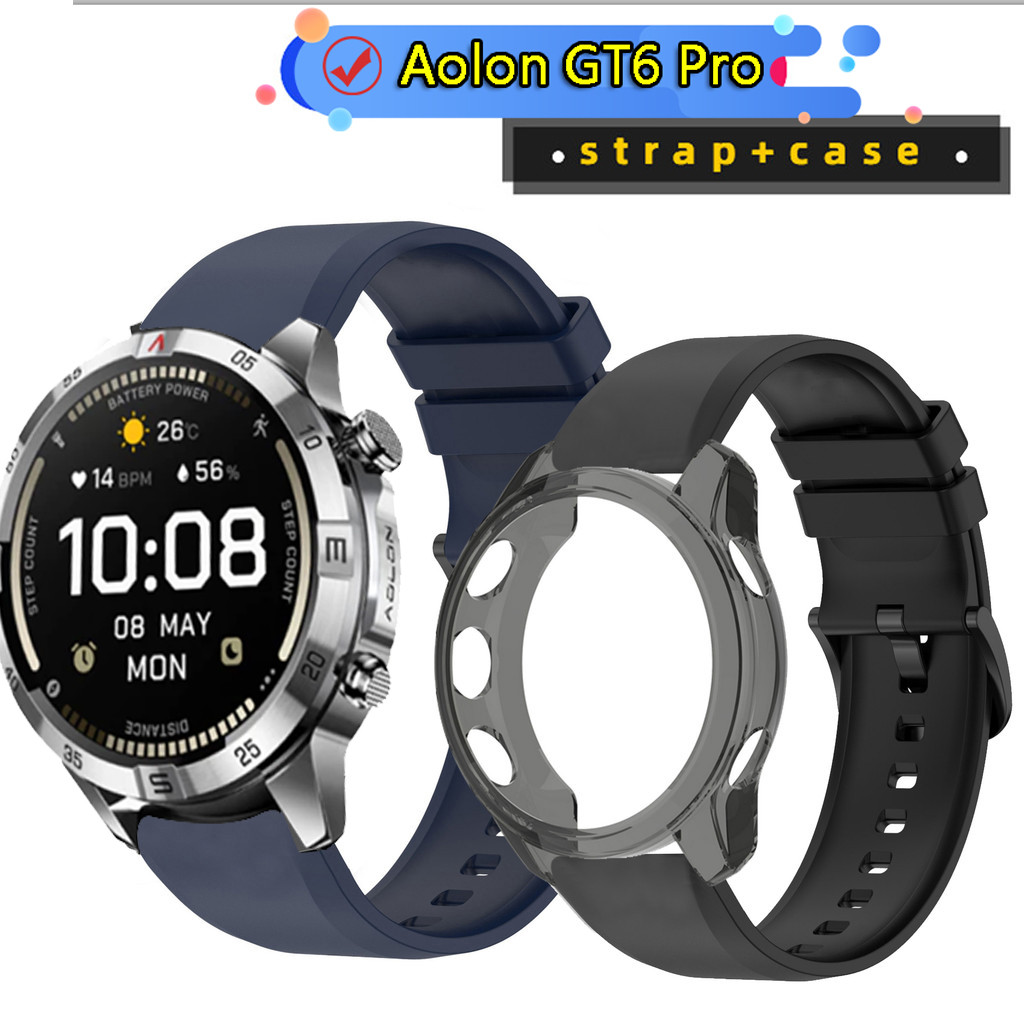 Ốp lưng Aolon GT6 Pro Bảo vệ màn hình Dây đeo Aolon GT6 Pro Dây đeo silicon Dây đeo thể thao