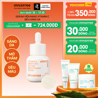 Serum Vitamin C sáng da, mờ thâm mụn INNISFREE Green Tea Enzyme Brightening Serum 30ml