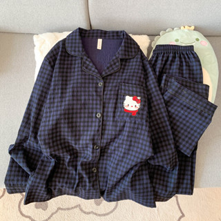  Đồ ngủ nữ Ngọt ngào dễ thương Thời trang thoải mái dài tay đồ mặc nhà Học sinh Bộ đồ ngủ Pyjama 8917 