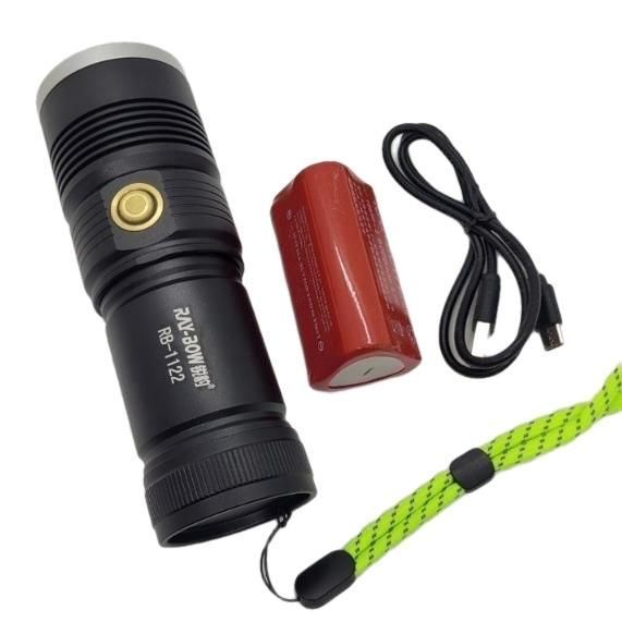 👉 Đèn Pin Siêu Sáng RAY-BOW RB-1122 – LED Công Suất Cao 30W, Pin Sạc USB, Chiếu Xa 500m