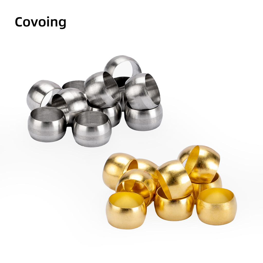 Covoing ong nen 304 inox / dong thau, khop noi compression, bac kep ferrule sleeve ben bi chat luong