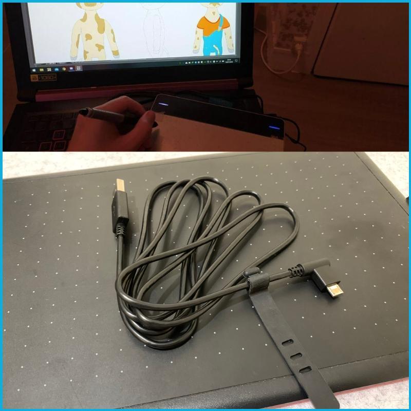 USB Power Cable for  Digital Drawing Tablet Charge for CTL4100 6100 CTL471