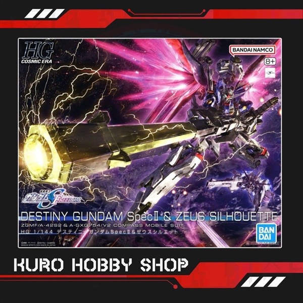 [CÓ SẴN] HGCE 1/144 Destiny Gundam Spec 2 & Zeus Silhouette - Mô Hình Lắp Ráp Gundam Chính Hãng Band