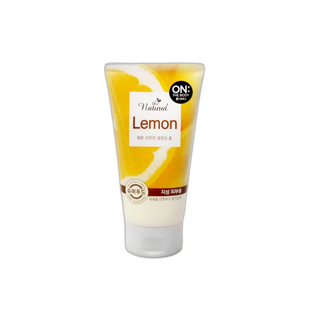 [DAISO KOREA] ON: The Body The Natural Lemon Refreshing Cleaning Foam, 120g, 1pc / Korean Cleaning F