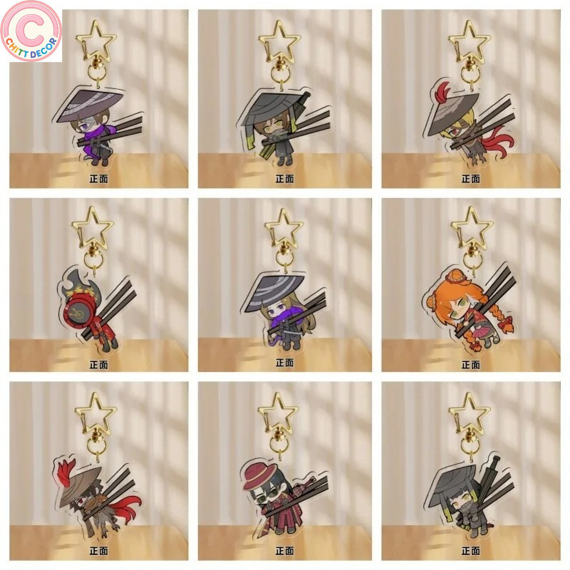 Móc khóa Limbus Company gắp đũa Acrylic Chibi Ishmael Heathcliff Rodion Dante mica