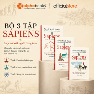 Sách - Combo 3 Sách Sapiens: Lược Sử Loài Người Bằng Tranh Tập 1 + Tập 2 + Tập 3 (Omega Plus)