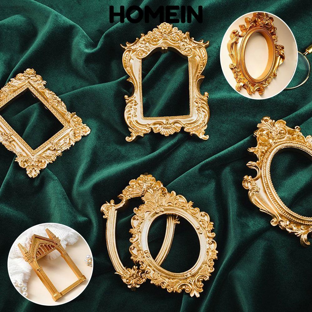 HOMEIN DIY Shadow Box Frame, Gold Mini Photo Frames, Creative DIY Wedding Photo Display Frame Quà tặ