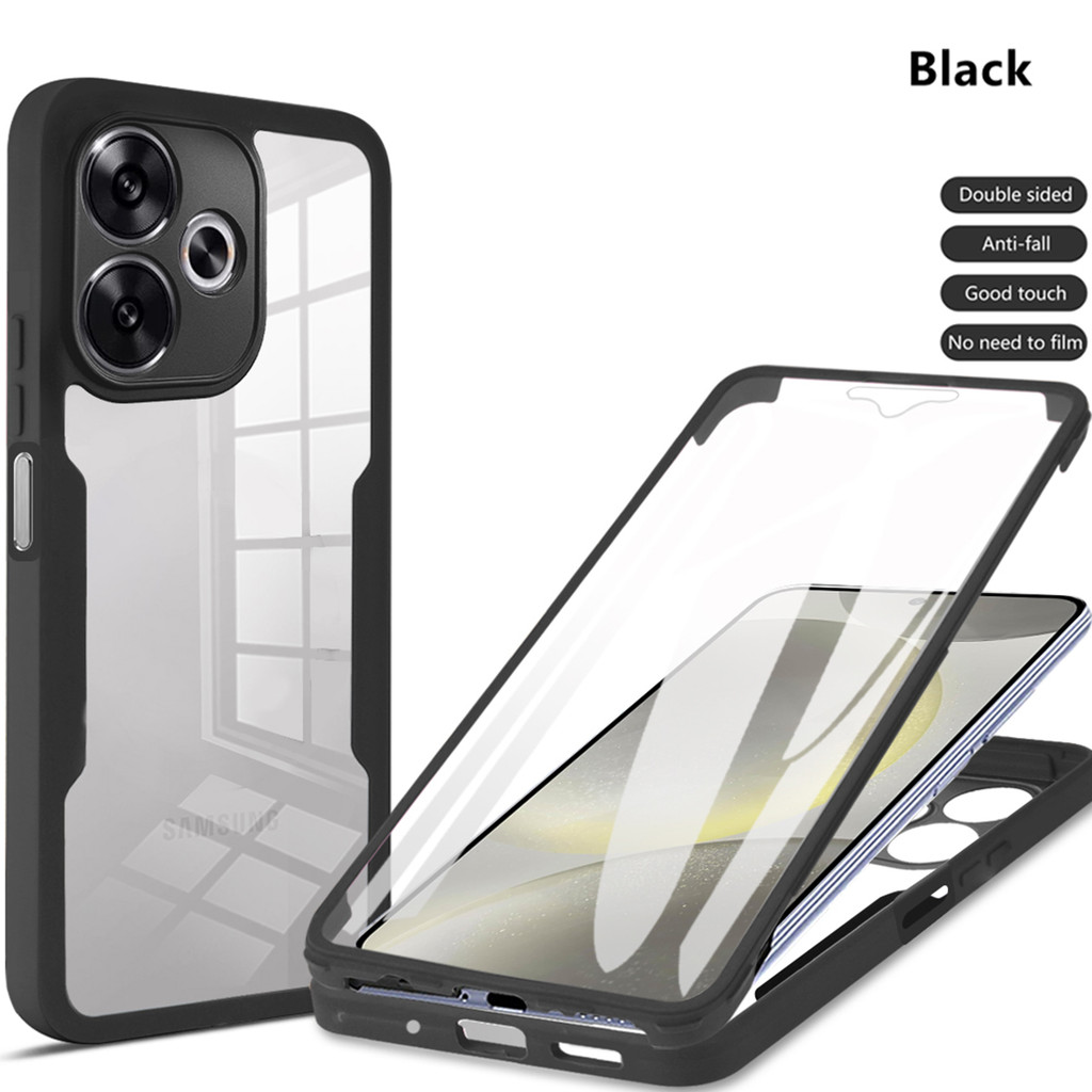 Dành Cho Xiaomi Redmi 13 Ốp Lưng Redmi 13 Bao Redmi 13 4G Bảo Vệ Toàn Thân Vỏ Bảo Vệ 360 Hai Mặt Fun