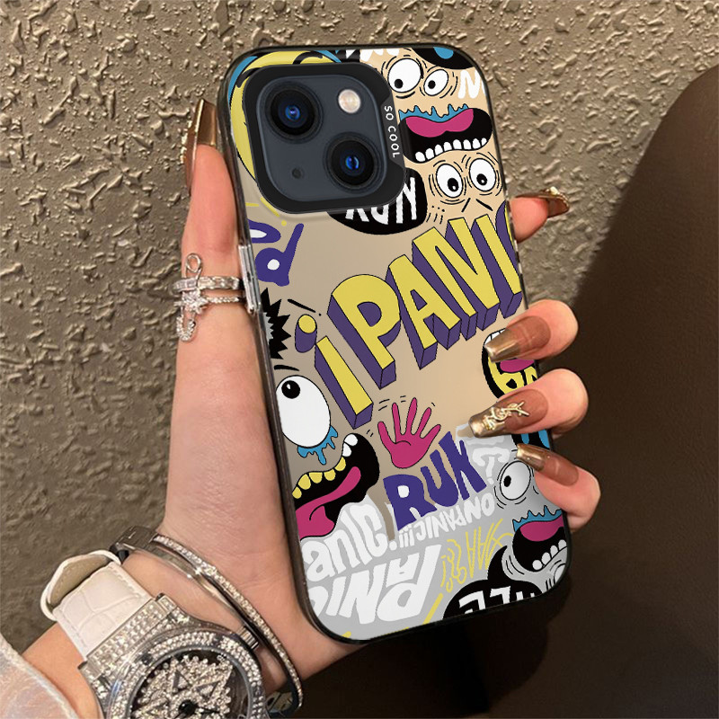 Ốp Lưng Graffiti Panic Faces Cho Samsung Galaxy A02S A03 A04 A03S A05 A05S A06 4G A07 A17 A12 13 A14