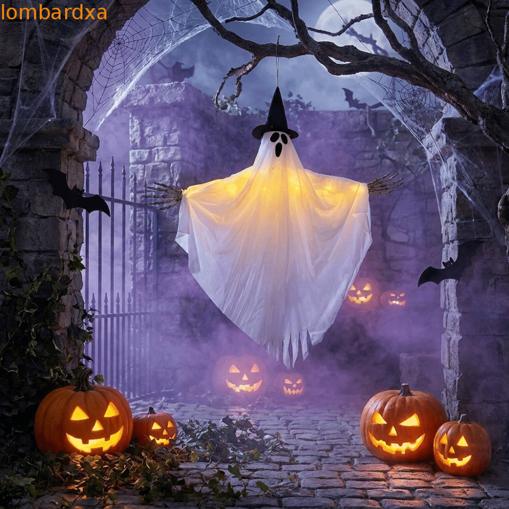 LOMBARD Mũ Phù Thủy Ma, Treo Mặt Dây Chuyền Ma Halloween Đáng Sợ, Đạo Cụ Phim Ma Quái Trang Trí Phát