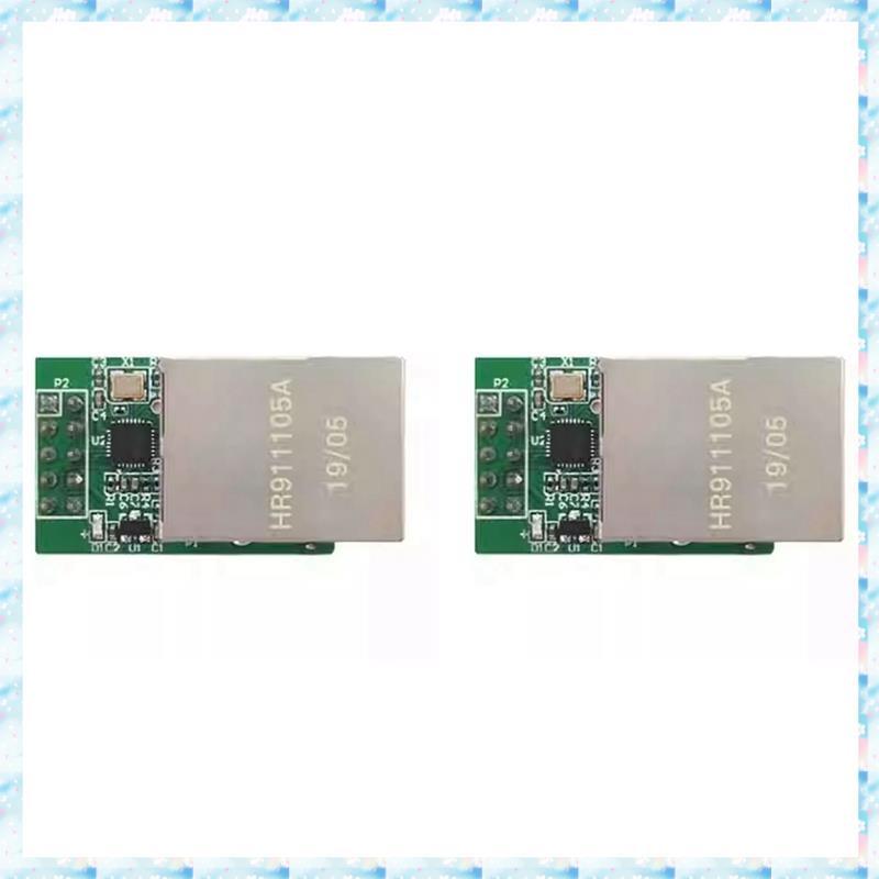[R Q M U] Mô-đun cổng nối tiếp 2X CH9120 ETH sang TTL Mô-đun Ethernet 10M WCH Mô-đun máy chủ cổng nố