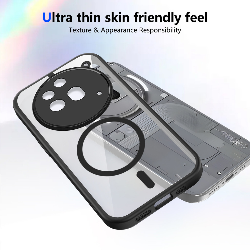 Ốp lưng Nothing Phone 3A Pro Vỏ từ tính trong suốt mờ cho điện thoại Nothing Phone 3A Pro 5G