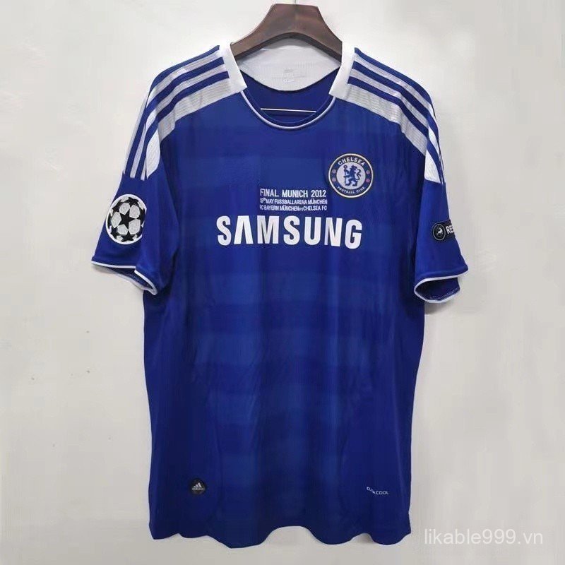 20112012 Áo bóng đá CFC Chelsea Retro TORRES LAMPARD Áo thun tùy chỉnh chất lượng cao
