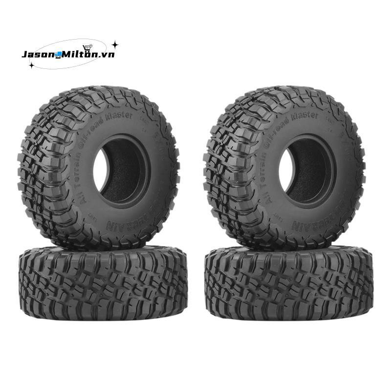4 120MM 1.9 Lốp Cao Su Lốp Bánh Xe Cho 1 / 10 RC Xe Bánh Xích SCX10 90046 AXI03007 TRX4 D90 CC01