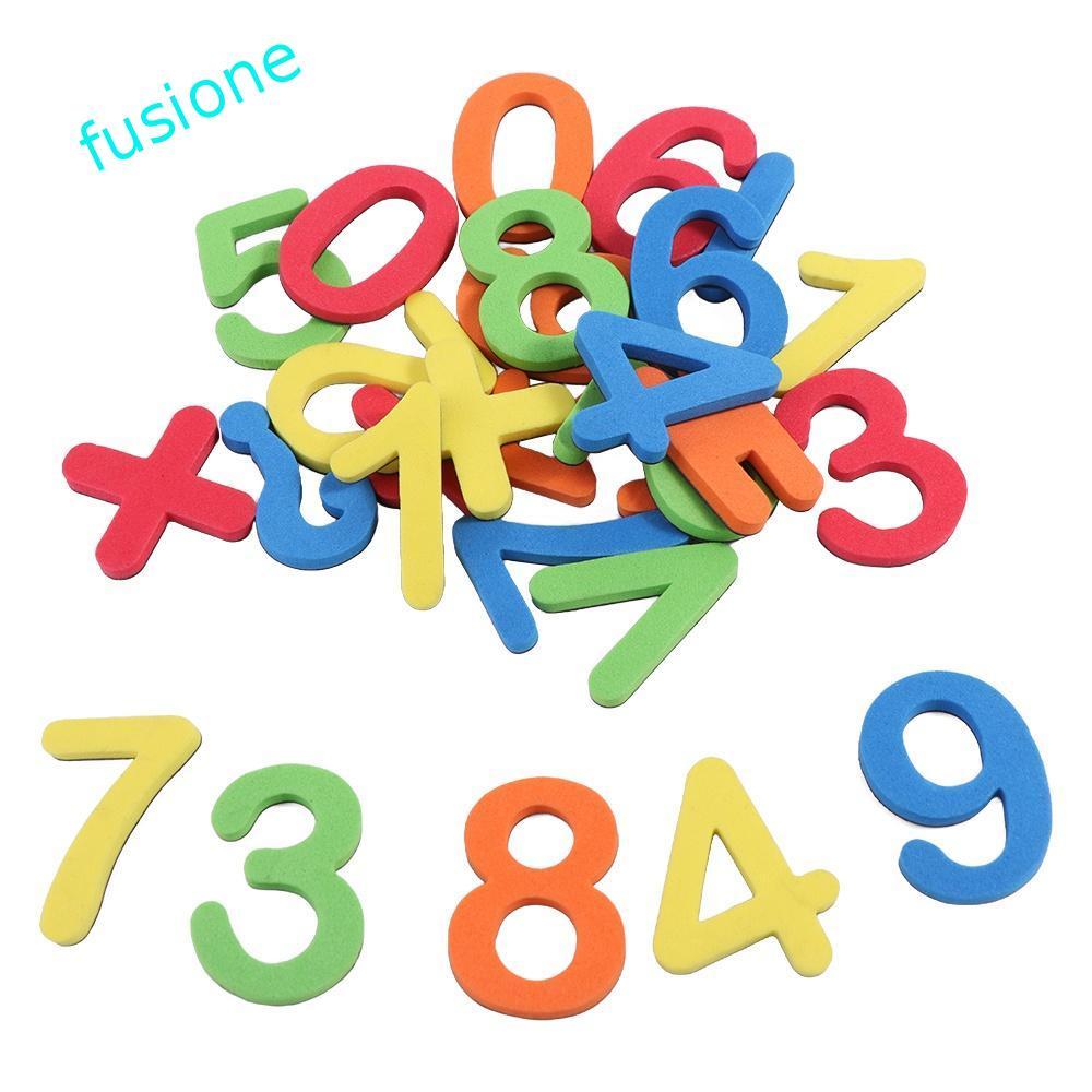 FUSIONEDGE 24 Miếng Dán Tủ Lạnh Chữ Cái Từ Tính, Miếng Dán Chữ Cái EVA Mềm Có Thể Giặt Được, Đồ Chơi