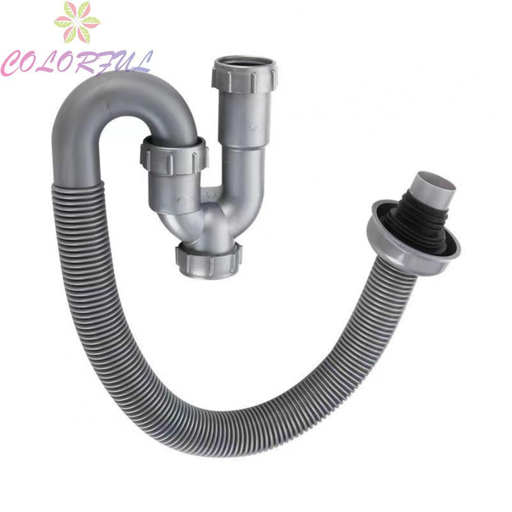 Retractable Drain Pipe Soft Material Easy Installation Elastic Material