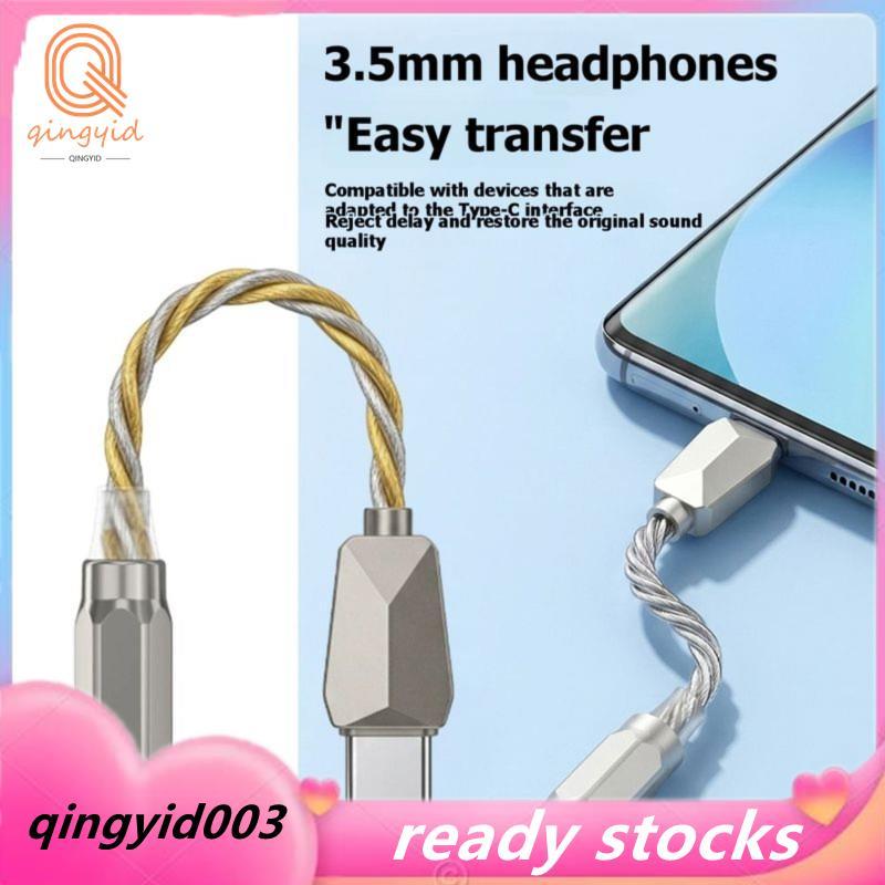 Cáp chuyển đổi tai nghe nữ Type-C sang 3,5 mm có Chip KT02H20 32 Bit / 384kHz Chức năng giải mã âm t