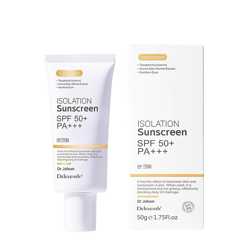 DEleventh Korean Brand SPF 50+ PA+++ Sunscreen Cream 50g / Aqueous and Non-Greasy, Effectively Block