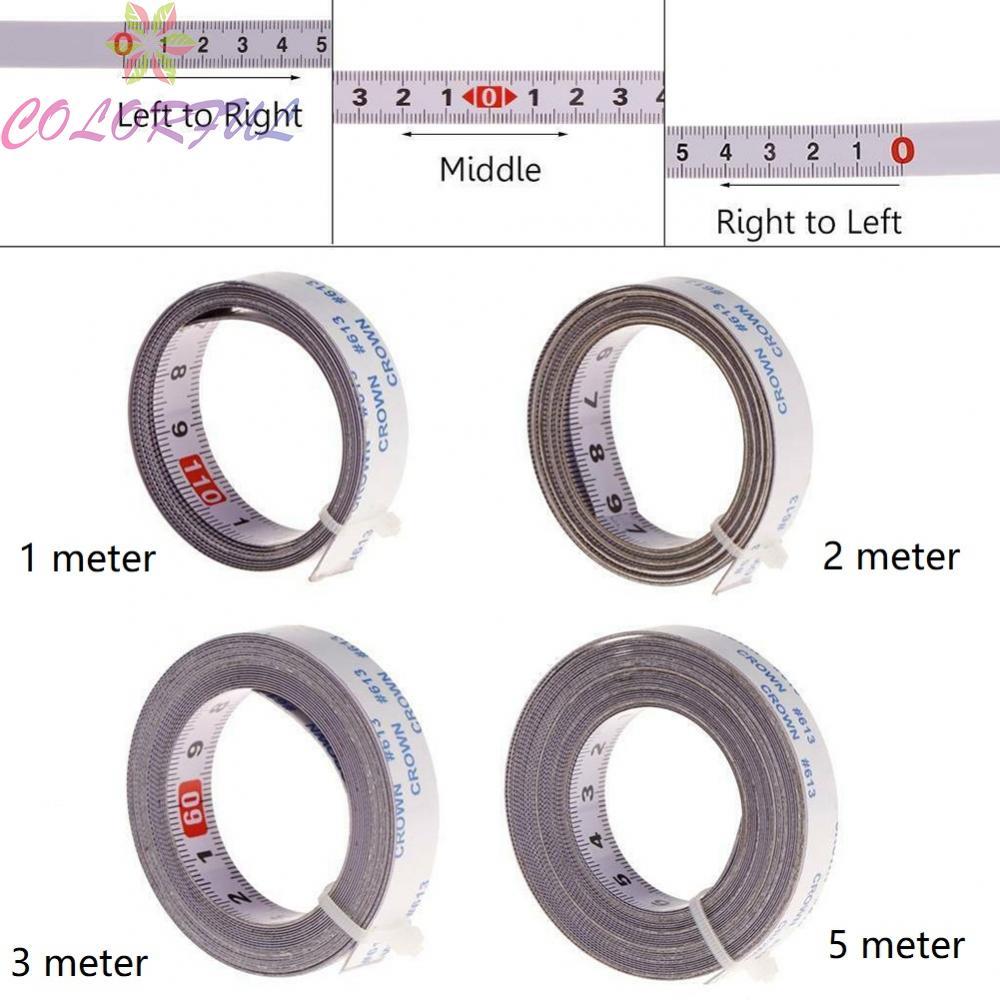Tape Measure Scale Ruler for Miter Track T Track Stop 1/2/3/5M Steel Woodworking
