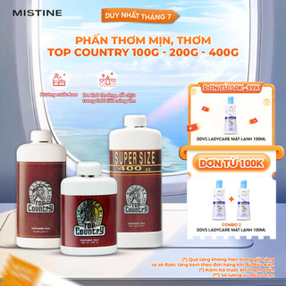 Phấn rôm hương nước hoa cổ điển mang lại sáng khoái cho cơ thể Mistine Top Country chính hãng Thái Lan 100g-200g-400g