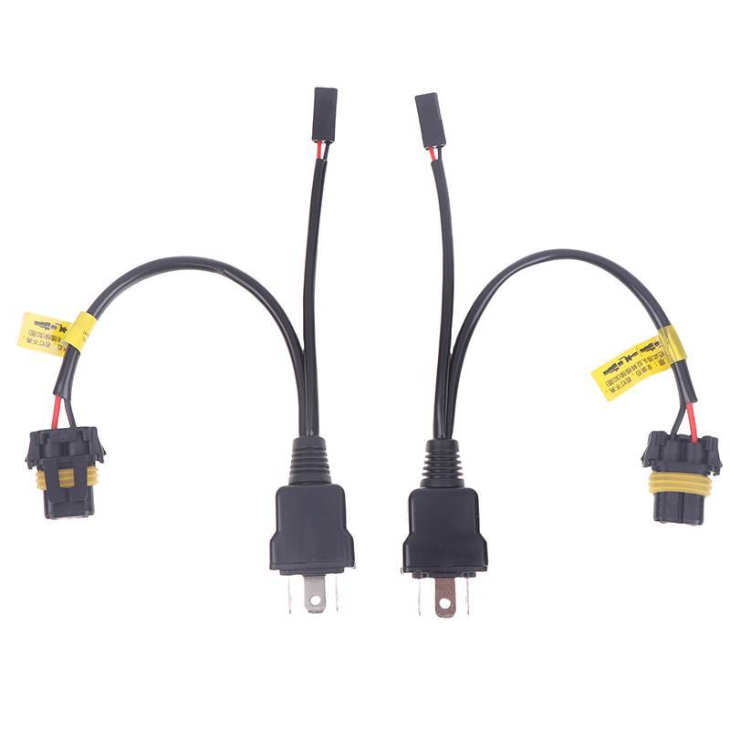 [Range11] 2 chiếc H4 Relay Wireharness để nâng cấp bóng đèn H4 Bi LED & Xenon Phụ kiện đèn ô tô ống 