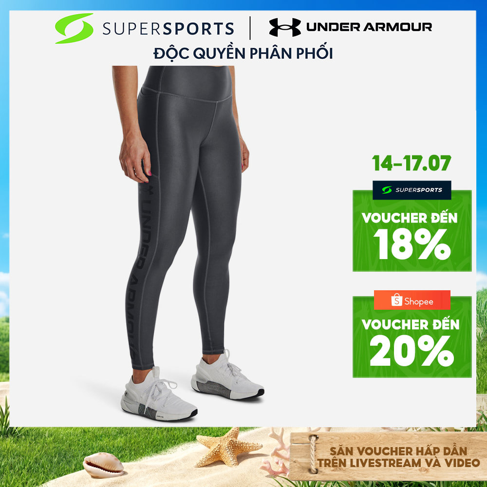 Quần Bó Thể Thao Nữ Under Armour Heatgear Armour - Xám - 1376327-012