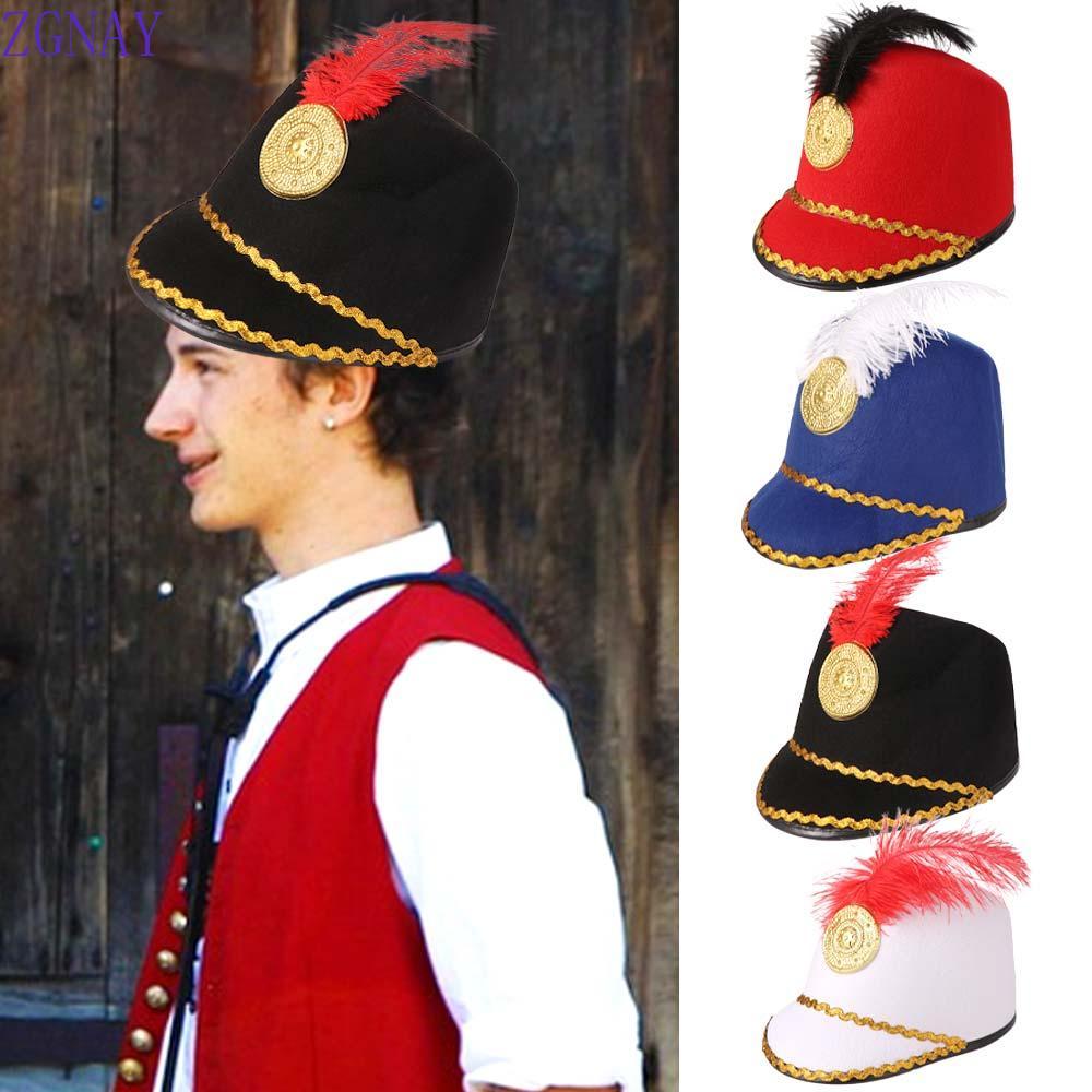 Mũ đồng phục POLOSP, Vintage Knight Dress Up Marching Band Hat, Doorman 's Hat Circus Ringmaster Sun