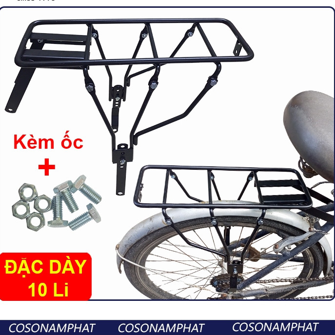 [Giá VAT] Baga Xe Đạp 24 in 26 inch 520C 590C 650C Địa Hình Thể Thao 520 590 650 C Giá Gác Bắt 3 Ba 