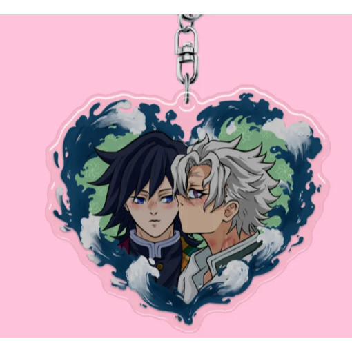 Tomioka & Sanemi -epoxy and acrylic keychain- 17