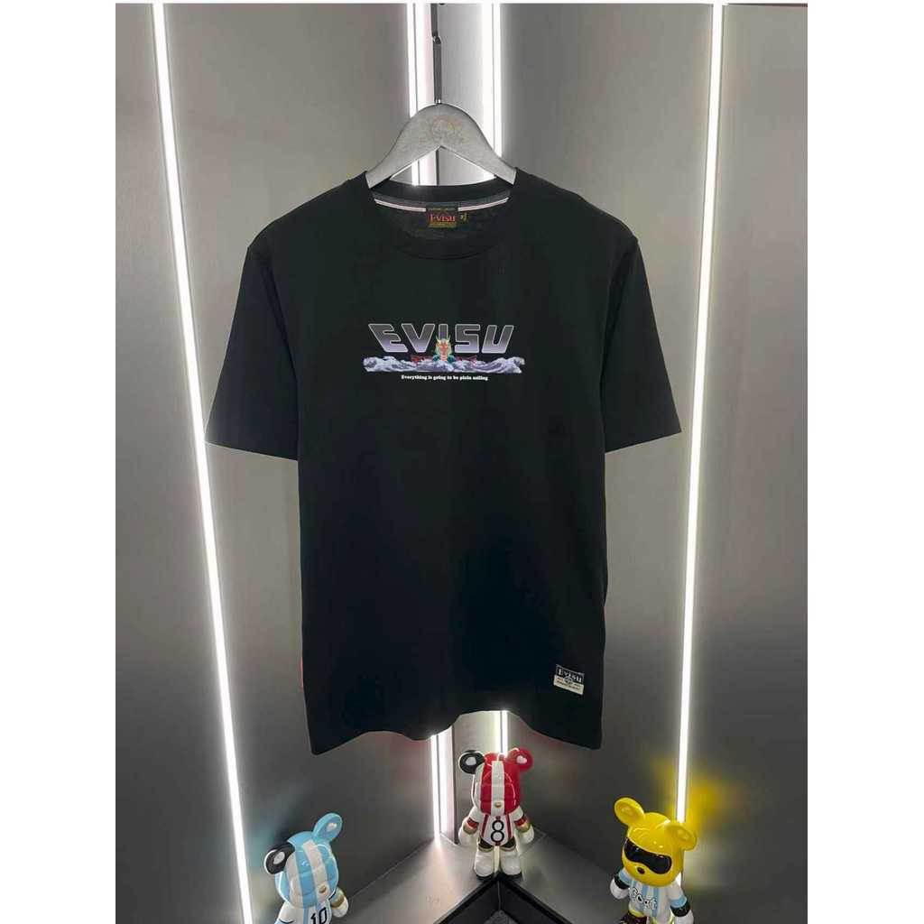 2026Evisu tee / Áo thun Evisu In hình Áo thun nam nữ Áo thun ngắn tay hợp thời trang Áo thun cổ tròn