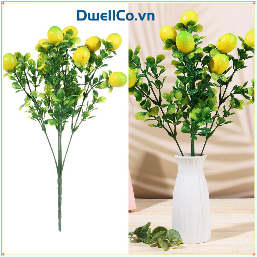DWELLCO Lemon Branch Table Centerpiece Holiday Lemon Tree Cây cảnh Cây xanh Trang trí trái cây