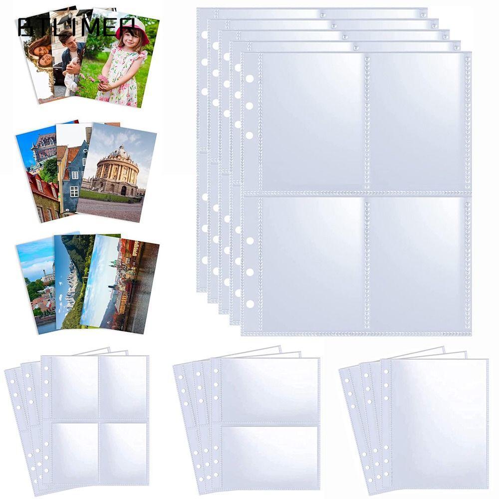 ESSECCOME Photocard Binder, A5 Size 6 Ring Photocard Tay áo, Kpop Photocard Binder Nhiều túi Album Ả