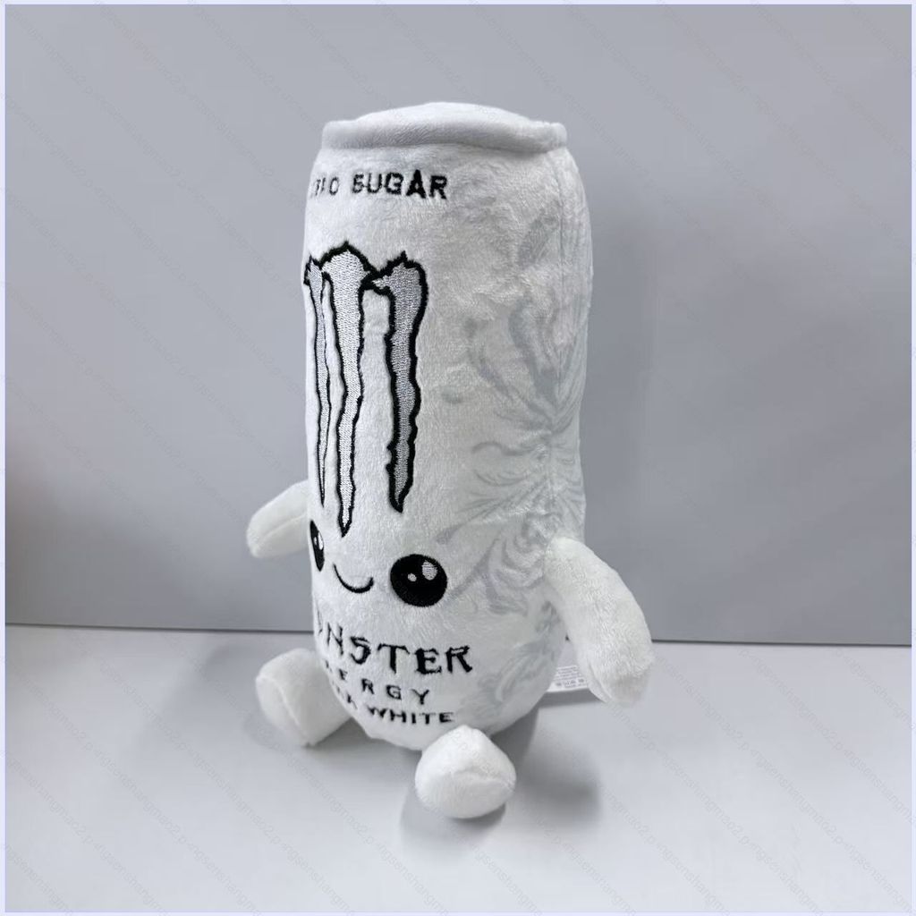 PS2 Monster Energy Ultra White Zero Sugar Drink Can Plushie Hoạt Hình Đồ Uống Nhồi Bông Đồ Chơi Gối 