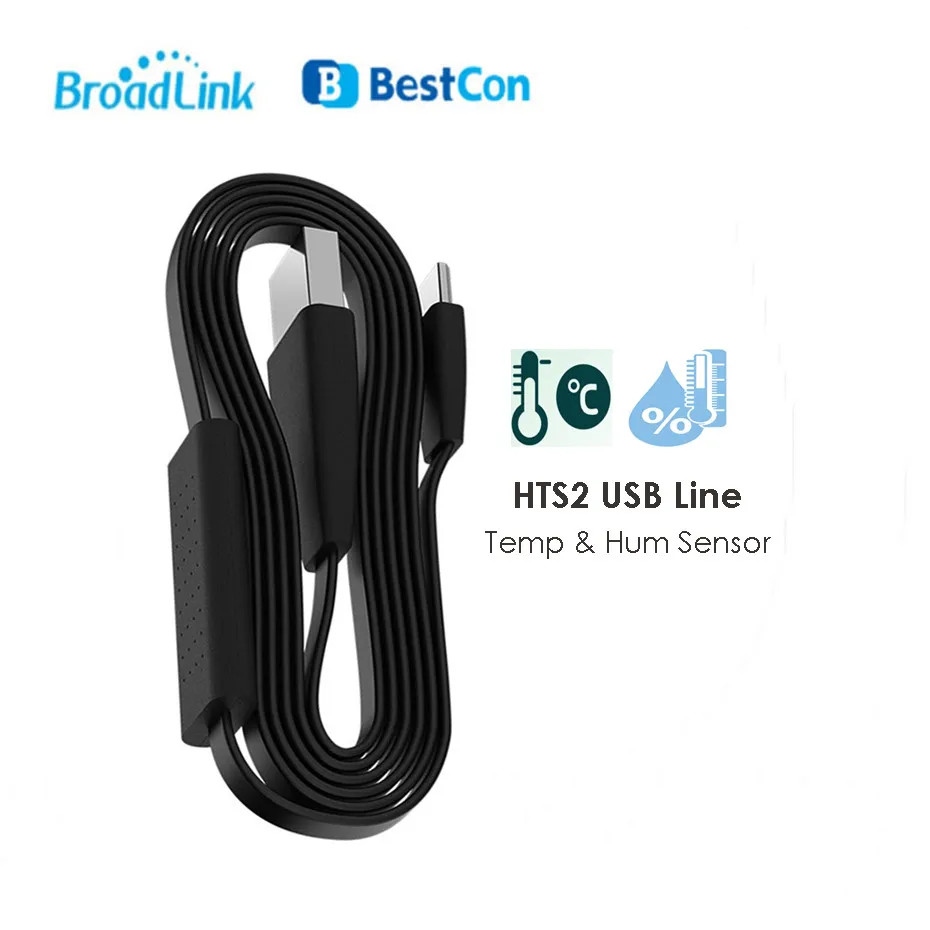 Phụ kiện Broadlink HTS2 Sesnor Đầu dò nhiệt độ và độ ẩm cáp USB hoạt động với điều khiển từ xa đa nă