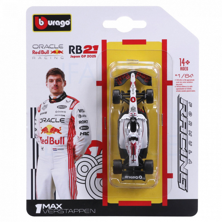 1: 64 Bburago F1 2025 Xe mô hình Diecast – Mercedes W16 Antonelli / Red Bull RB21 Verstappen, Quà tặ