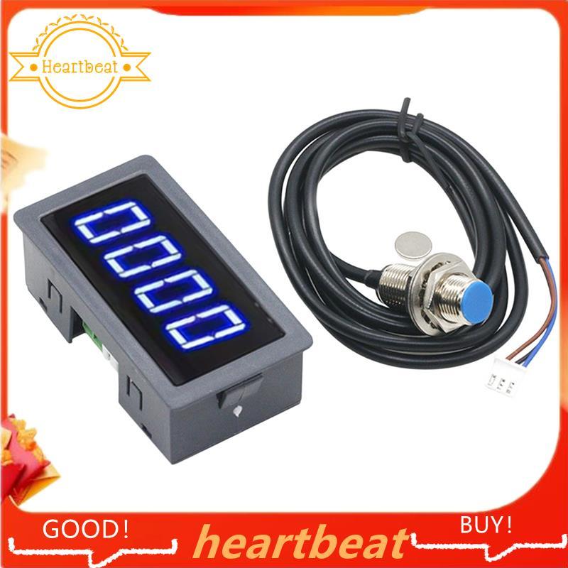 Máy đo tốc độ công nghiệp 8-24V DC Motor RPM Counter 10 đến 9999 RPM 0,56 "Màn hình LED 4 trục 5V NP