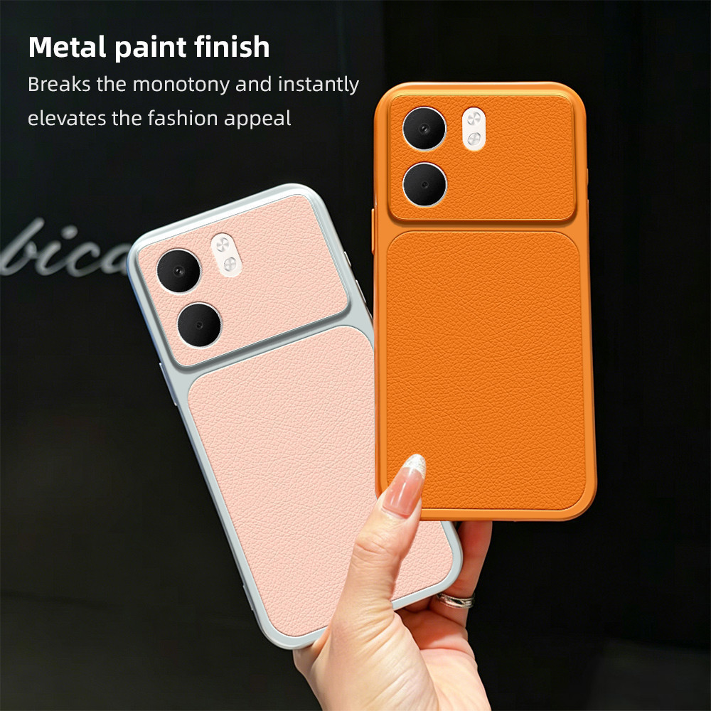 Ốp lưng Oppo Find X6 Pro PGEM110 PGEM10 Bảo hiểm toàn màn hình Vỏ mềm chống rơi họa tiết da