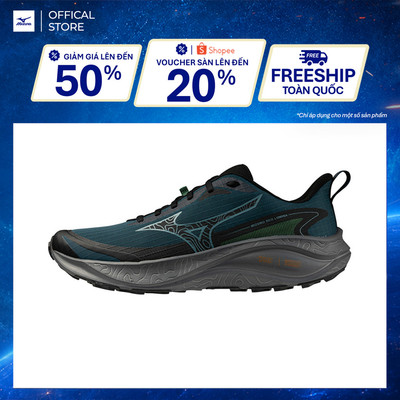 Giày Chạy Bộ NAM MIZUNO NEO LUMINA - Đen Xanh - J1GJ267302