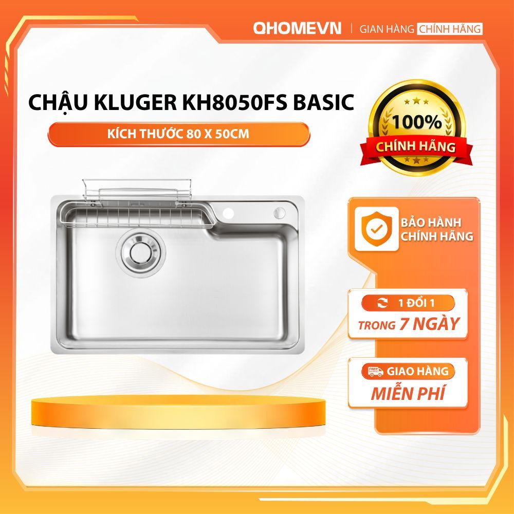 Chậu rửa bát Kluger KH8050FS Basic | Hàng chính hãng