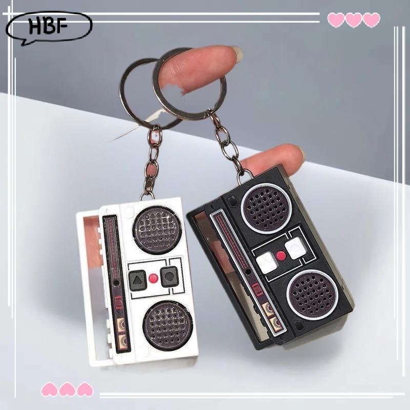 HFVN Mini Ghi Âm Mặt Dây Chuyền Móc Khóa Sáng Tạo Radio Ghi Âm Đồ Chơi Âm Nhạc Trang Trí Quà Tặng HO