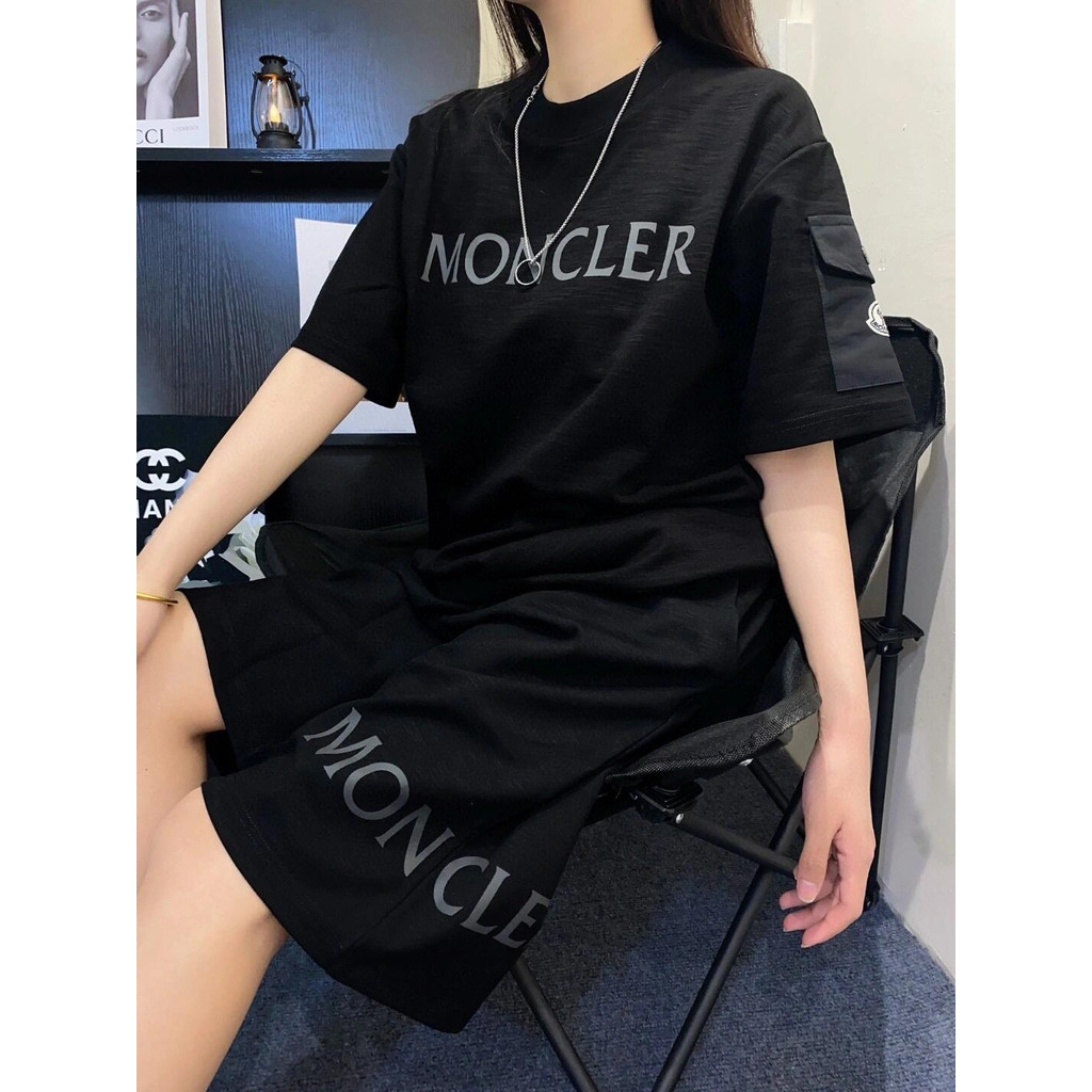 Moncler Moncler MC Túi In Hình Logo Áo Thun Tay Ngắn OCAX