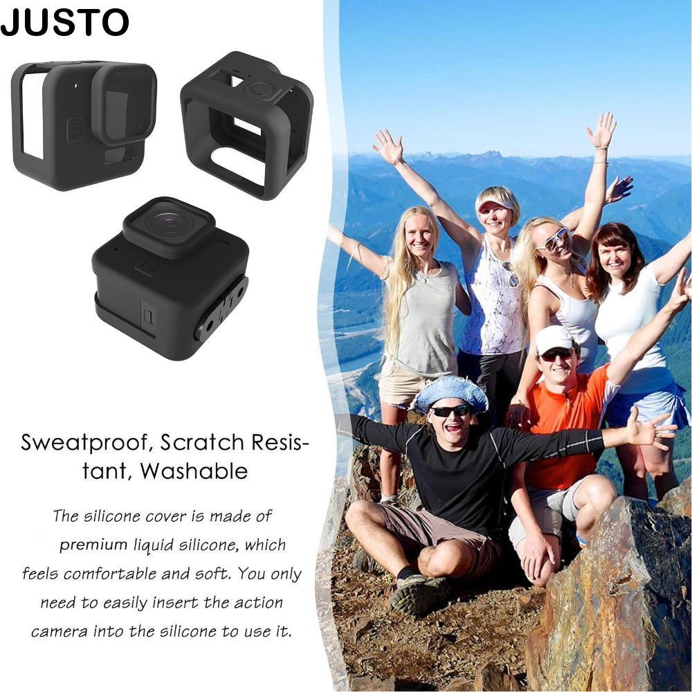 JUSTO Full Housing, Bảo vệ silicon chống trầy xước, Camera chống nước mềm mại và thoải mái di động c